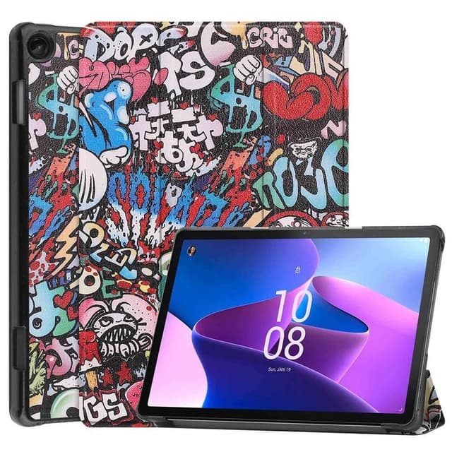 Tri - fold Fodral till Lenovo Tab M10 Gen 3 - Graffiti