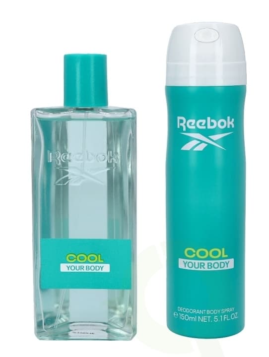 Reebok Cool Your Body Women Giftset 250 ml, Edt Spray 100ml/Body Spray 150ml