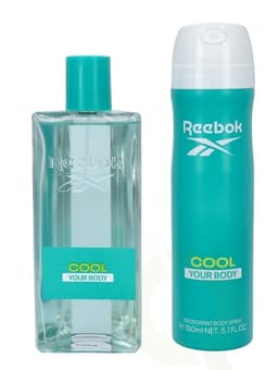 Reebok Cool Your Body Women Giftset 250 ml, Edt Spray 100ml/Body Spray 150ml