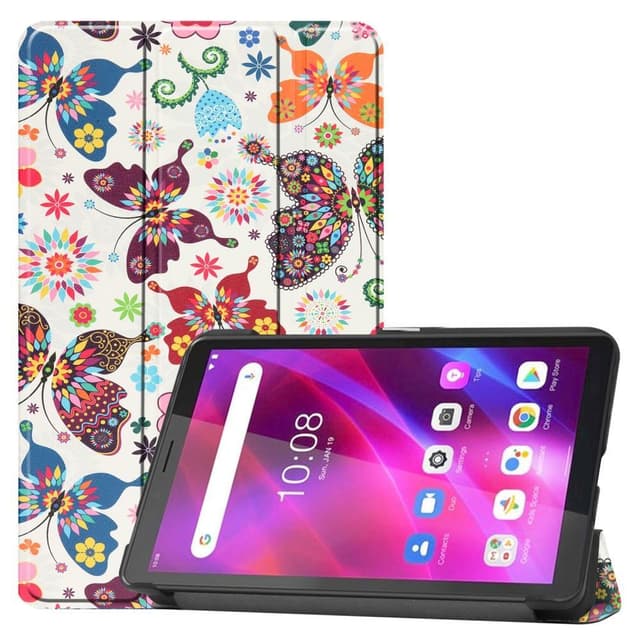 Trifoldbart deksel til Lenovo Tab M7 (3rd Gen) - Sommerfugler
