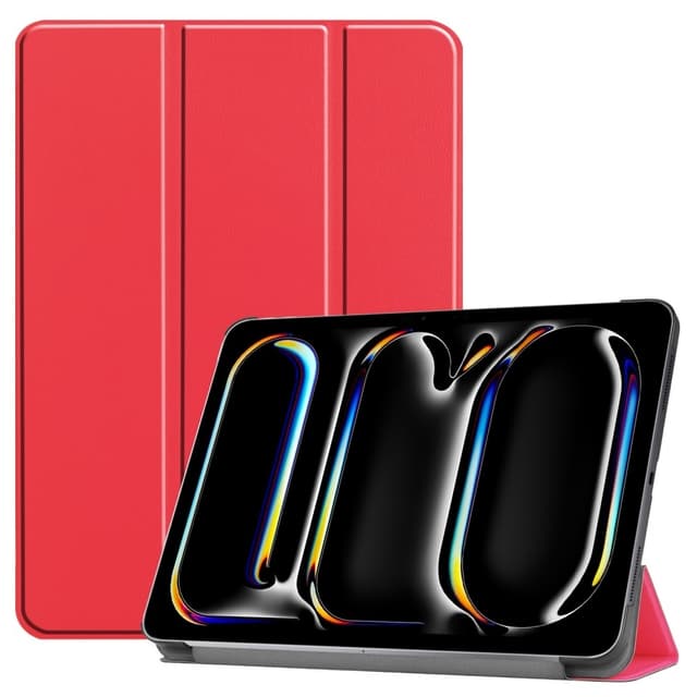 Till iPad Pro 11 (2024) Slim fit tri-fold fodral - Röd