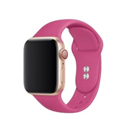 Silikoninen ranneke Apple watch 42/44/45 mm, vaaleanpunainen