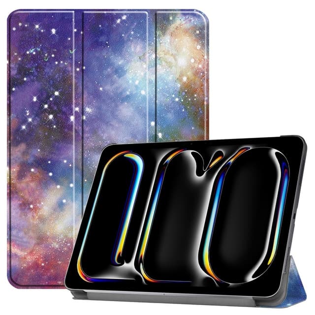 iPad Pro 11 (2024) Kotelo Auto Herää / Nuku Kolminkertainen Taittojalusta Tabletin Suoja - Galaxy