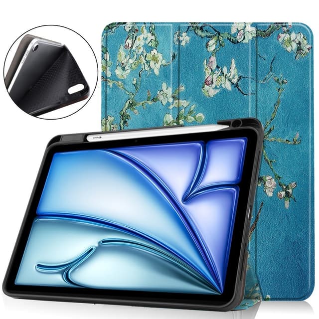 Till iPad Air 11 (2024) Slim fit tri - fold fodral Pennfack - Blossom