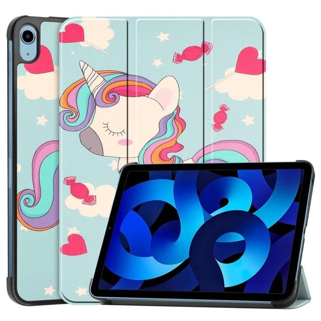Apple iPad 10.9 2022 Slim fit tri-fold fodral - Unicorn