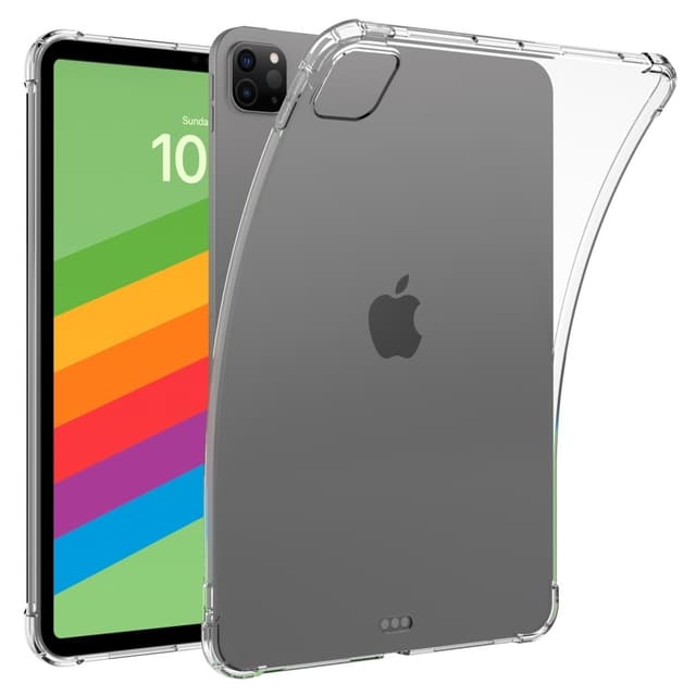 För iPad Pro 13 (2024) Transparent Surfplattfodral TPU Baksidesskydd