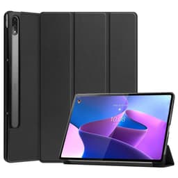 Lenovo Tab P12 Pro Tri-fold Stand Tablet-kotelo - Musta