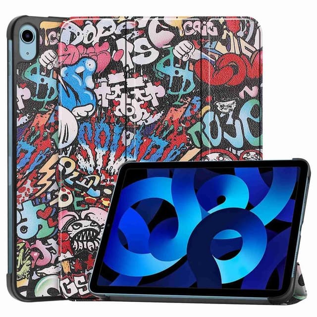 Apple iPad 10.9 2022 Trippeldeksel med smal passform - Graffiti