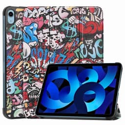 Kolminkertainen telinekotelo iPad 10.9: lle (2022) -tabletin kansi - Graffiti