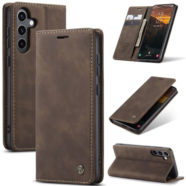 CASEME Plånboksfodral Samsung Galaxy S25+ (S25 Plus) - Coffee
