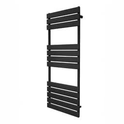Flatpanel håndkleradiatorer – 1200 mm x 450 mm – Svart