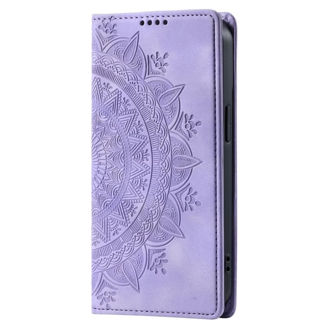 For Samsung Galaxy S25 Lommebok Deksel Shell Mandala Blomstermønster