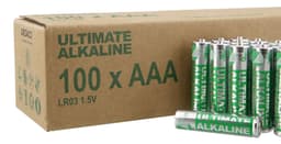 Ultimate Alkaline AAA batteri Svanenmärkt 1.5V 100-pack