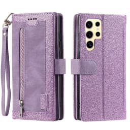 Til Samsung Galaxy S25 Ultra 5G Etui med Lynlåslomme og 9 Kortlommer