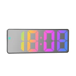 LED-ur Elektronisk digitalt vækkeur Farverig 12/24H - Style D