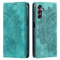 Samsung Galaxy S25 -lompakkokotelon kuoren kuoren Mandala-kukkakuvio