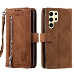 Til Samsung Galaxy S25 Ultra 5G Etui med Lynlåslomme og 9 Kortlommer