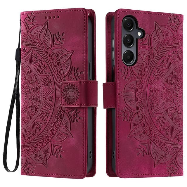 For Samsung Galaxy A26 Lommebok Deksel Shell Mandala Blomstermønster