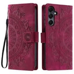 Samsung Galaxy A26 -lompakkokotelon kuoren kuoren Mandala-kukkakuvio