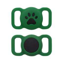 Silikone AirTag-etui, kattepote-design, vandafvisende Grøn