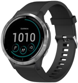 FIXED silikone-urrem til Garmin QuickFit 20 mm (sort)