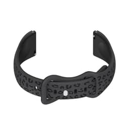 Grått och svart silikonarmband för klocka - 16 mm