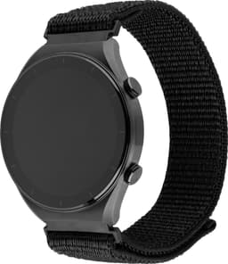 FIXED universaali nailonranneke älykellolle 22 mm (musta)