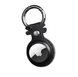 Ægte læderetui til Apple AirTag Sort