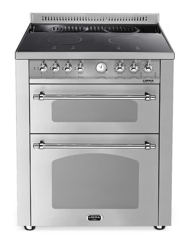 Lofra Komfur - Dolce Vita 70 cm (2 ovne) (Rustfri/Krom) Induktion