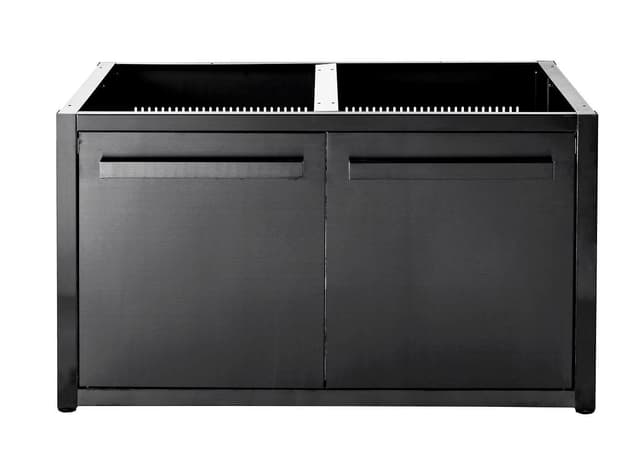 Nordic Line Svart - Utekjøkken Grunnmodul med dør 120 cm (2 moduler)