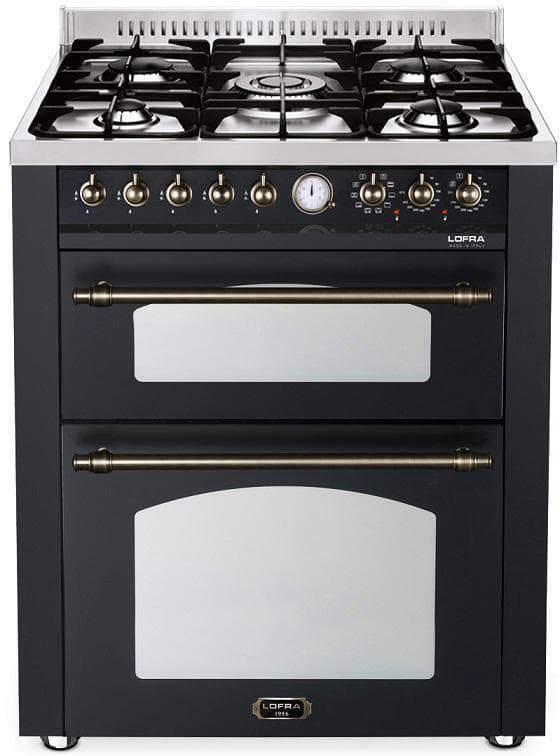 Lofra Spis - Dolce Vita 70 cm (2 ugnar) (Svart/Brons) Gas