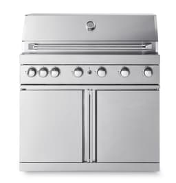 Fristående Gasolgrill med 6 brännare och infravärme - Stainless