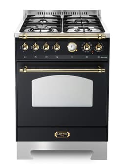 Lofra - Dolce Vita 60 cm (1 ugn) (Svart/Mässing) Gas