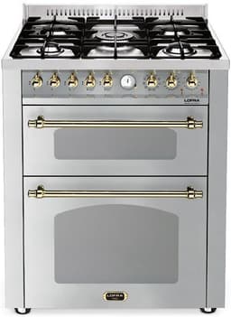 Lofra Spis - Dolce Vita 70 cm (2 ugnar)(Rostfri/Mässing) Gas