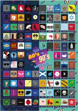 Mad Monkey Top 100 80s & 90s Movies skrapaffisch