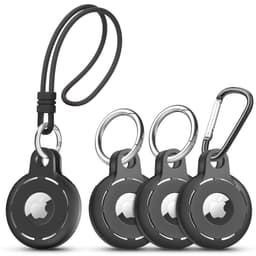 Silikone AirTags-etui til Apple AirTag Tracker Sort 4-pakke
