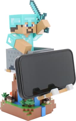 Cable Guys Minecraft mobilholder (Steve Diamond Armour)