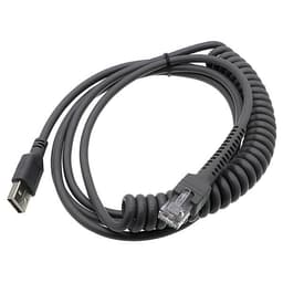 USB-Kabel Spiral USB till RJ45 till Honeywell / Zebra  / Symbol 3m