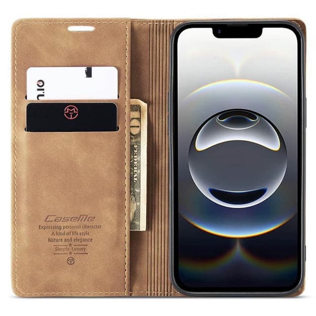 CaseMe mobildeksel 013 iPhone 16e - Brun