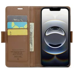 CaseMe mobildeksel 023 iPhone 16e - Brun