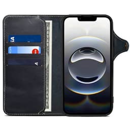 Denior mobilfodral läder iPhone 16e - Blå