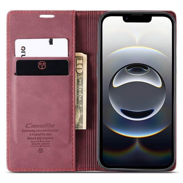 CaseMe mobildeksel 013 iPhone 16e - Burgunder