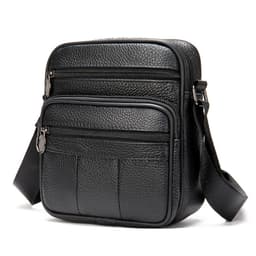 Crossbody Väska i Äkta Läder Svart