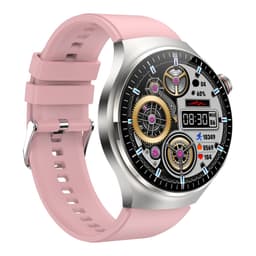 Multifunksjonell smart sportsklokke med silikonrem Rosa