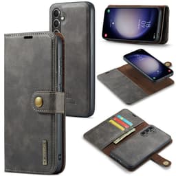 DG MING Samsung A56 5G 2-i-1 Magnet Plånboksfodral - Grå