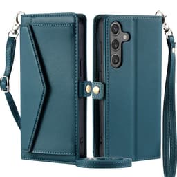 SKALO Samsung A36 5G PU-Læder Envelope Flip Cover - Grøn