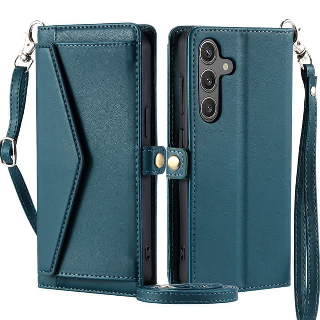 SKALO Samsung A36 5G PU-Läder Envelope Plånboksfodral - Grön