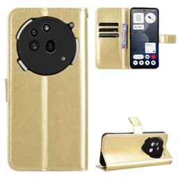 SKALO Nothing Phone (3a) Pro 5G PU-nahka Lompakkokotelo - Kulta - Kulta
