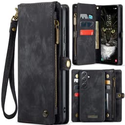 CaseMe Samsung A36 5G 008 BIg Wallet 2in1 Magnet Plånboksfodral - Svart