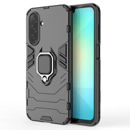 SKALO Samsung A26 5G Armor Metallring Suojakuori - Musta